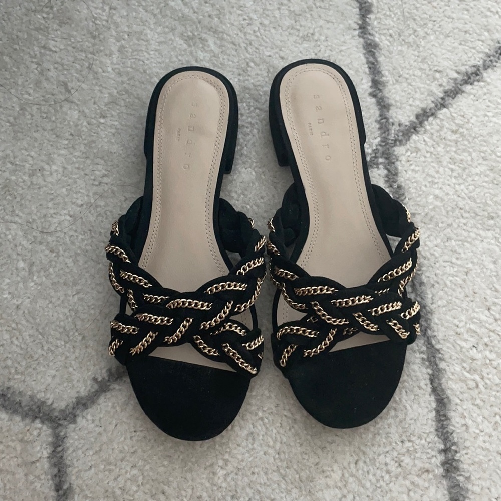 Sandro Braided Chain Sandals